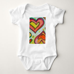Body Para Bebé Laugh Hearts Shirt