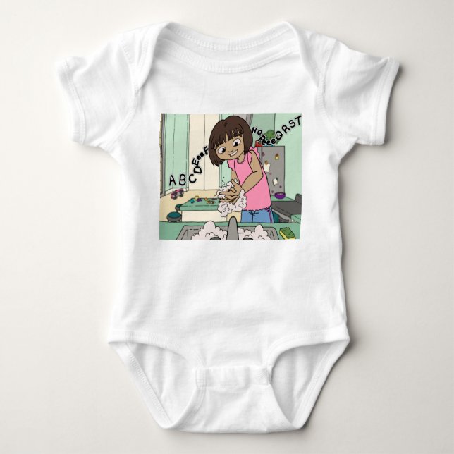 Body Para Bebé Lavar manos (Anverso)