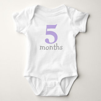 Body Para Bebé Lavender Milestones Mensuales Bebé
