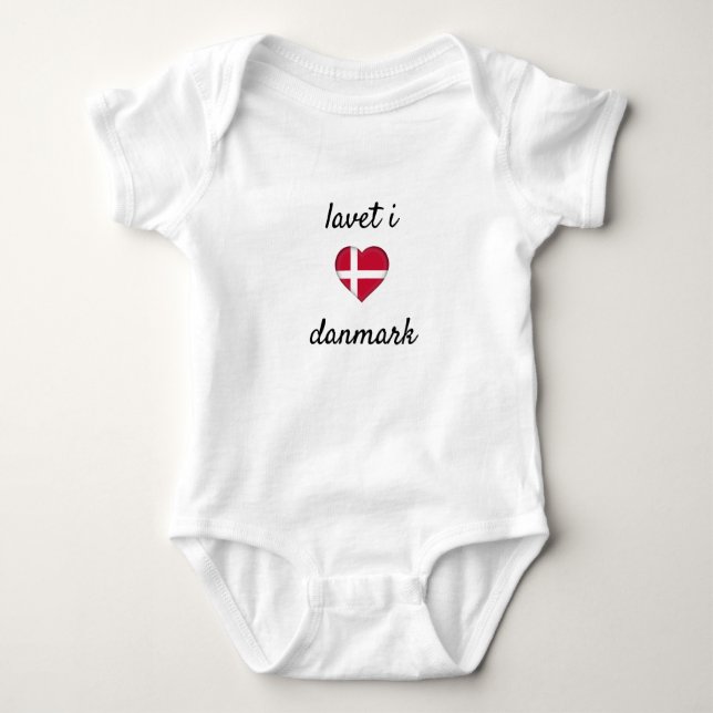 Body Para Bebé Lavet i danmark (Hecho en Dinamarca) (Anverso)