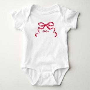 Body Para Bebé Lazo de cinta femenino diseño personalizado