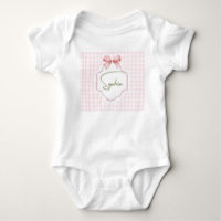 Lazo Rosa Personalizado Sophia y Estampado de Cuad