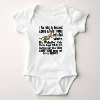 Body Para Bebé Le Estaba Contando a Mi Hijo Sobre Louis Armstrong