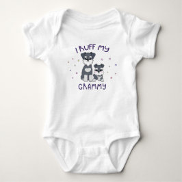 Body Para Bebé Le hago fiestas a mi Grammy - Perritos Cachorros L