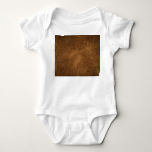 Body Para Bebé Leather marrón antigua: fondo texturado