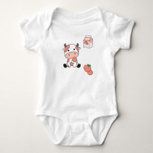 Body Para Bebé Leche de vaca lechal Kawaii Vacas japonesas de gal