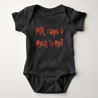 Body Para Bebé Leche, Naps & Rock 'N Roll Baby Bodysuit
