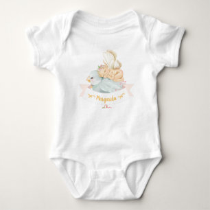 Body Para Bebé Leche y pájaro - Bebé bebé Bodysu