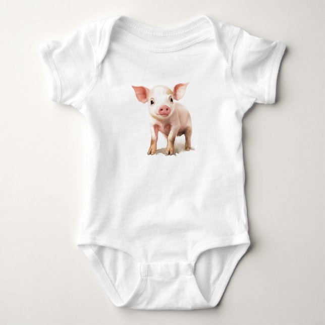 Body Para Bebé Lechón dulce PIglet (Anverso)