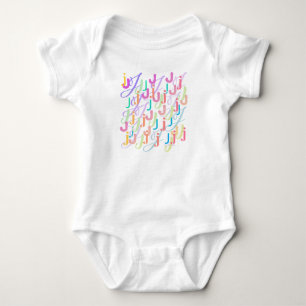 Body Para Bebé Lechuga de Carta "J" Romper de Bebe
