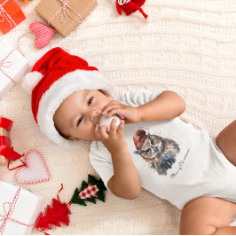 Body Para Bebé Lechuza de invierno encantada, personalizado