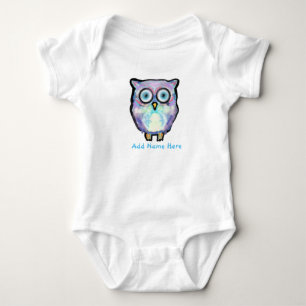 Body Para Bebé Lechuza personalizada