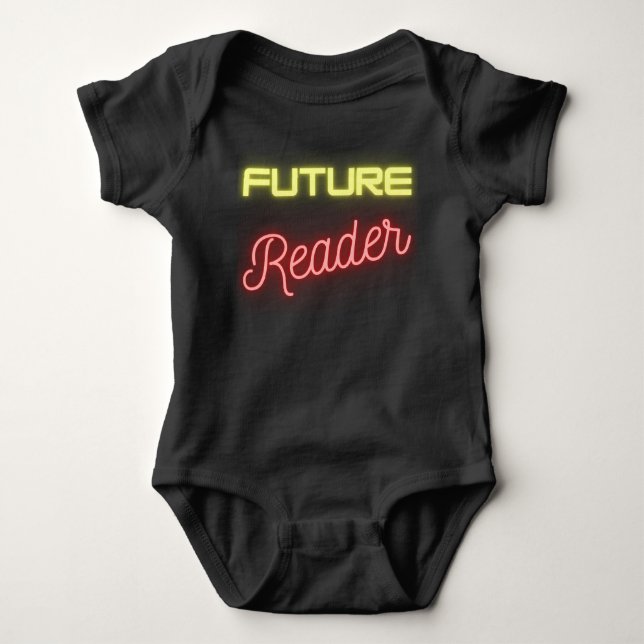 Body Para Bebé Lector futuro amarillo rojo (Anverso)