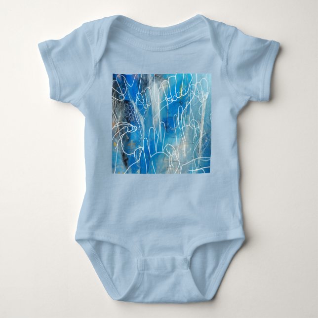 Body Para Bebé Lenguaje Rótulo americano (Anverso)