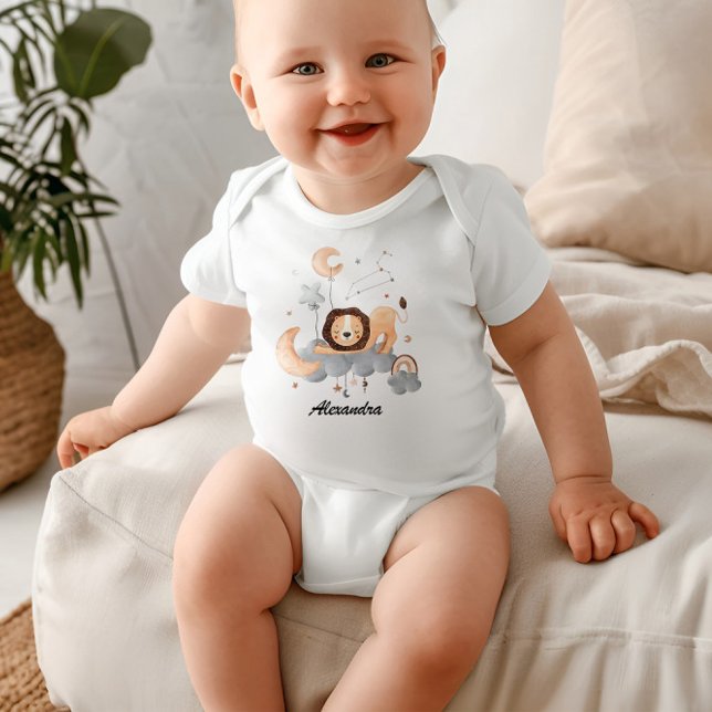 Body Para Bebé Leo Baby: La Majestad del Pequeño León Personaliza (Subido por el creador)
