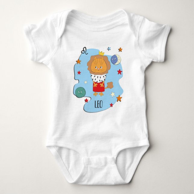 Body Para Bebé Leo Baby Zodiac (Anverso)