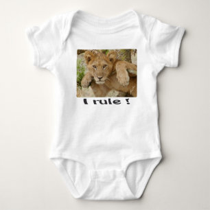 Body Para Bebé León Cub "que gobierno!" Enredadera o camiseta de