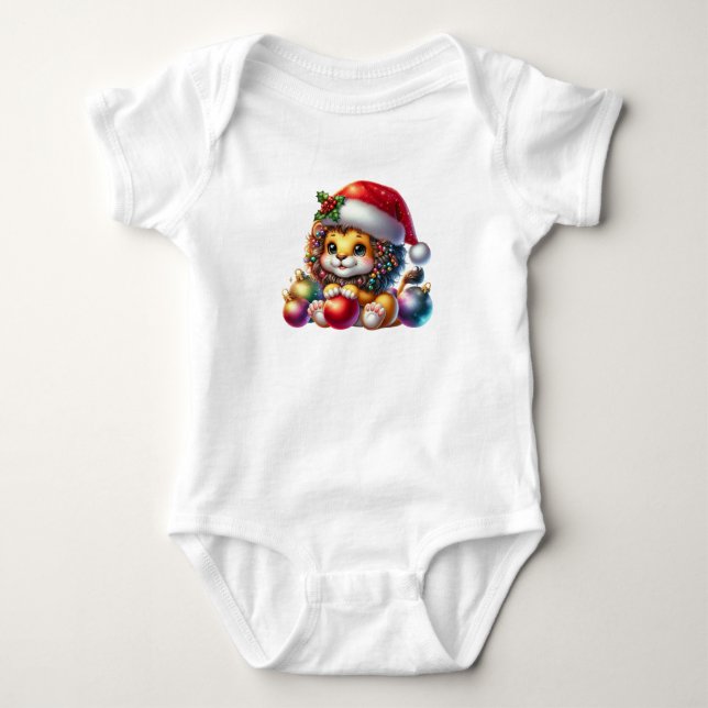 Body Para Bebé León de Navidades de Guay (Anverso)