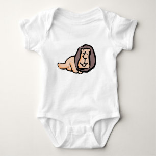 Body Para Bebé León dibujado a mano minimalista