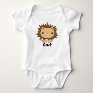 Body Para Bebé ¿León lindo Grrr de Kawaii? Camiseta