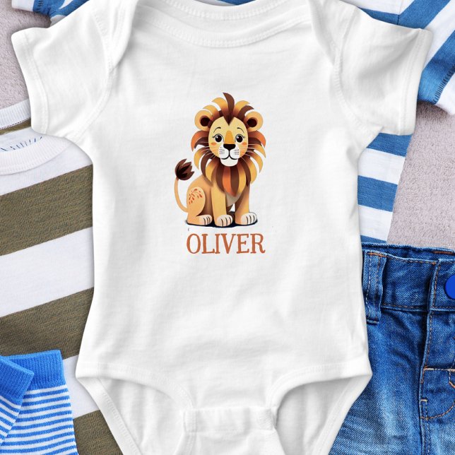 Body Para Bebé León lindo personalizado (Subido por el creador)