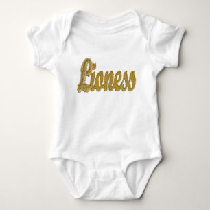 Body Para Bebé Leona - texto peludo
