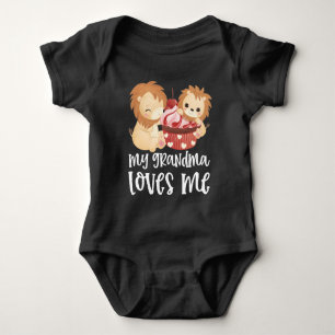 Body Para Bebé Leones 🦁 Regalo para Nieto - Mi Abuela Me Ama