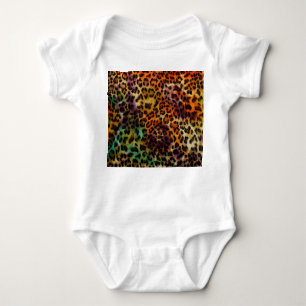 Body Para Bebé Leopardo colorido: Textura abstracta de época