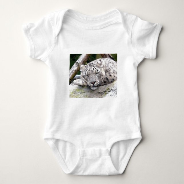 Body Para Bebé Leopardo de la nieve - ¡hermoso! (Anverso)