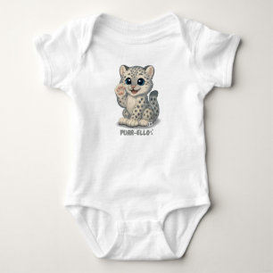 Body Para Bebé Leopardo de las nieves - Purr-ello