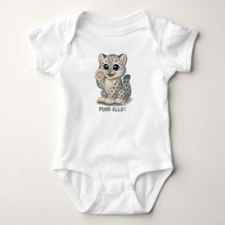 Body Para Bebé Leopardo de las nieves - Purr-ello