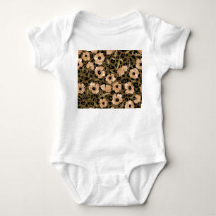 Body Para Bebé Leopardo floral acuarela: patrón infinito