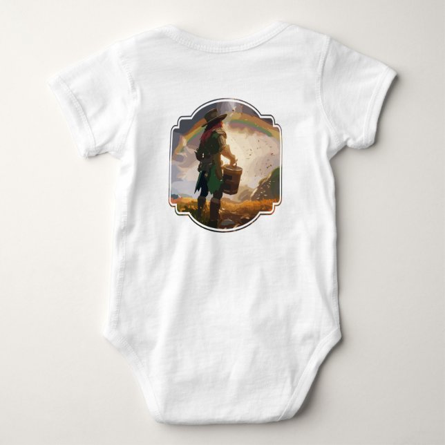 Body Para Bebé Leprechaun Hideaway (Reverso)
