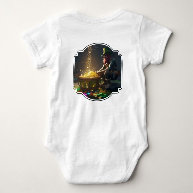 Body Para Bebé Leprechaun Hideaway (Reverso)
