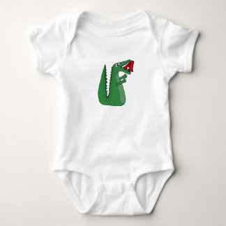 Body Para Bebé Letra A Alligator Baby Bodysuit. Alpe animal