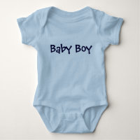 Letra azul personalizada de Baby Boy