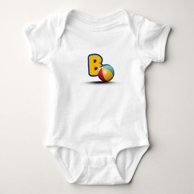 Body Para Bebé Letra B (Anverso)