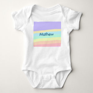 Body Para Bebé letra inicial simple monograma añade tu nombre let