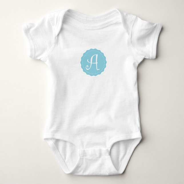 Body Para Bebé Letra personalizable "A" (Anverso)