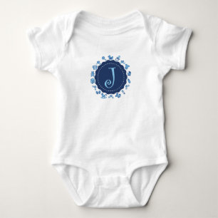 Body Para Bebé Letra personalizable "J"