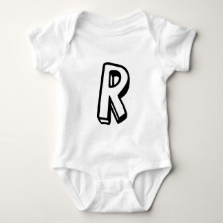 Body Para Bebé Letra R