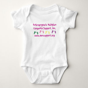 Body Para Bebé Letra rosada Onsie de AMCSI