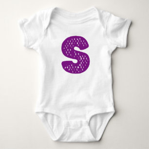 Body Para Bebé Letra S Design.