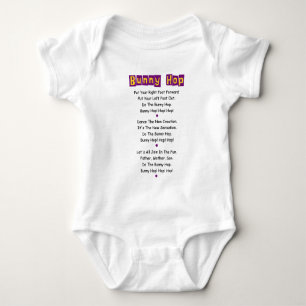 Body Para Bebé Letras de Bunny Hop  Baby Camiseta  Baby Bodysuit
