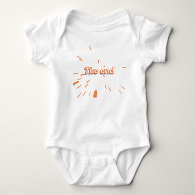 Body Para Bebé Letras de Taylor "The End" (Anverso)