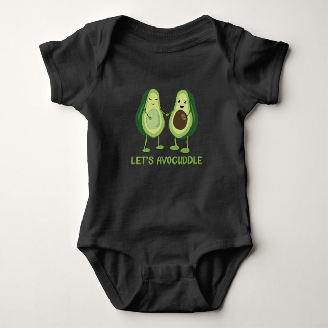 Body Para Bebé Let's Avocuddle - Funny Avocado Pun (Anverso)