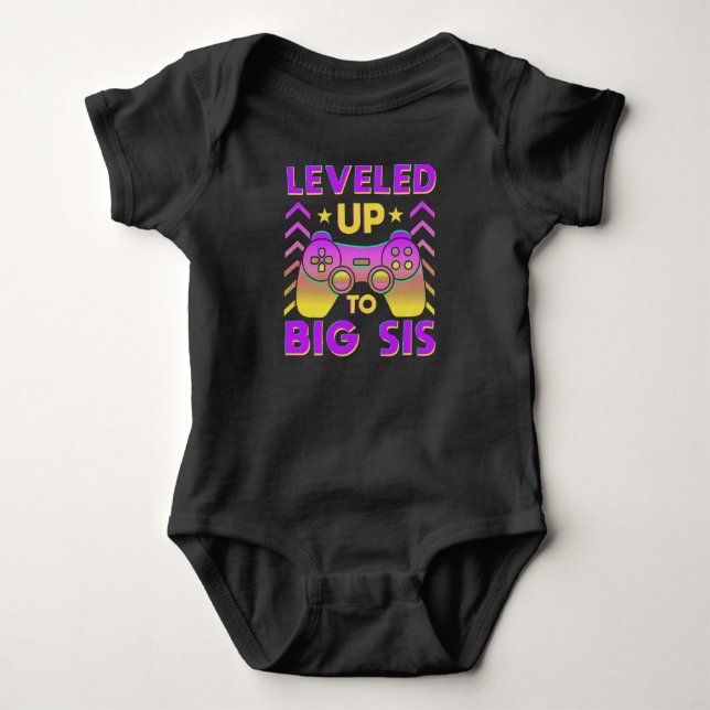 Body Para Bebé Levántate A Big Sis (Anverso)