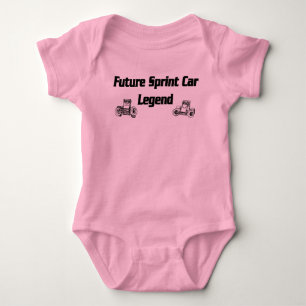 Body Para Bebé Leyenda de auto de impresión futura rosa