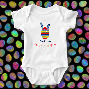 Body Para Bebé Leyenda linda de conejo de Pascua