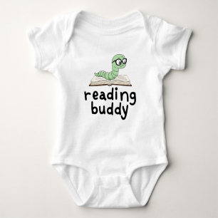 Body Para Bebé Leyendo librero Buddy Cute con libro